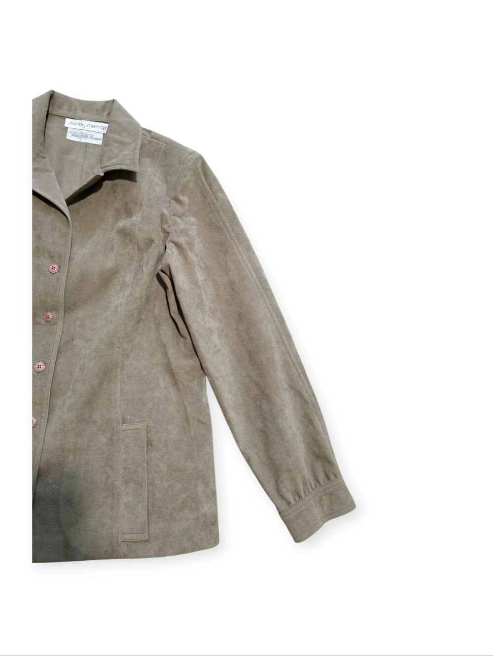 Stanley Sherman Saks Fith Avenue Suede Leather Jacket - Picture 5 of 7